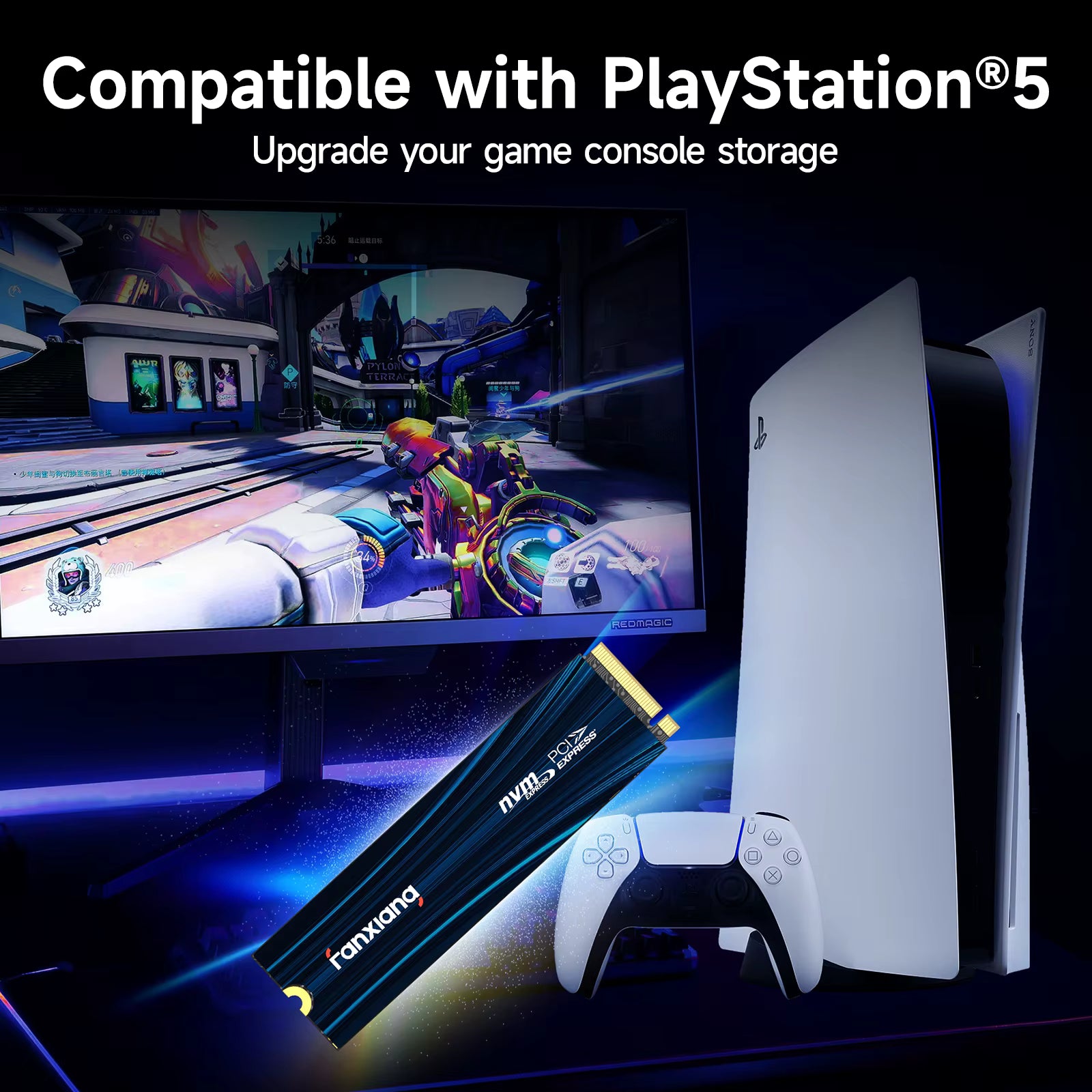 Fanxiang S880R 1TB/2TB/4TB SSD 7300 MB/S for EXTRA PS5 STORAGE - GTA 6 READY!